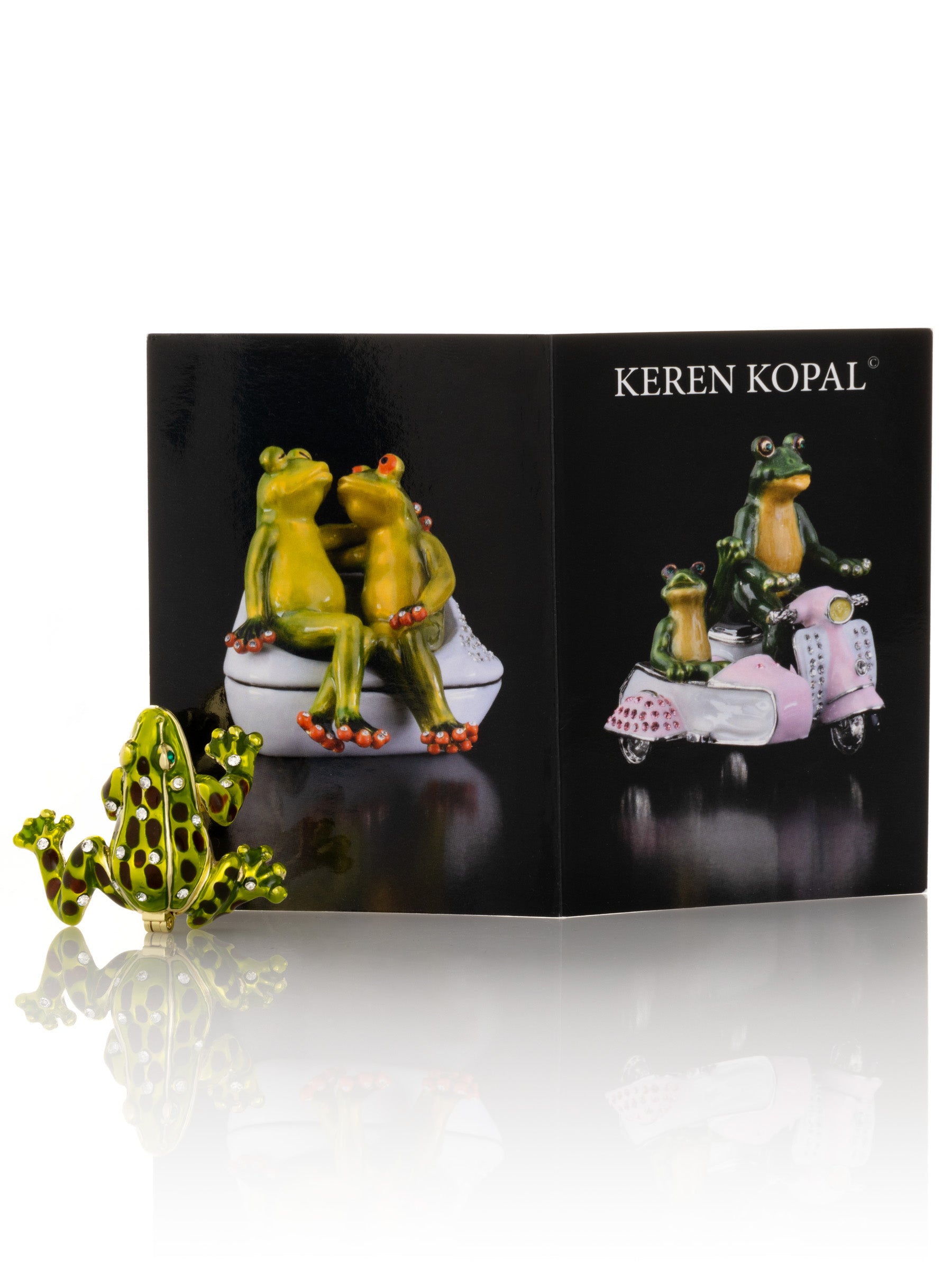 Keren Kopal Green Black Spotted Frog