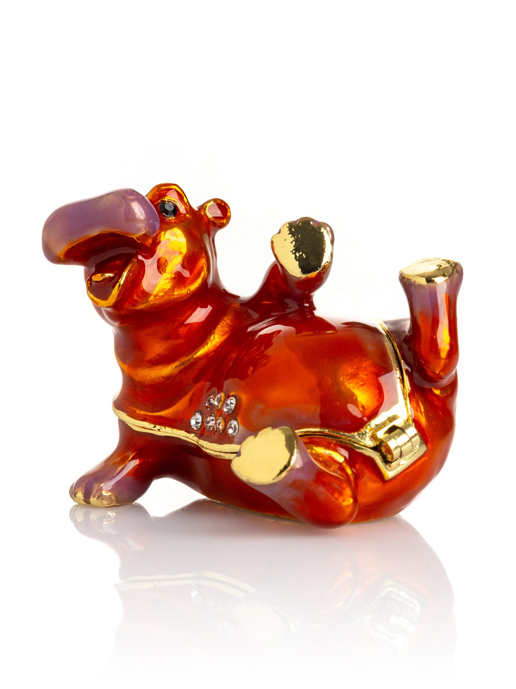 Keren Kopal Happy Hippo Laying on His Back