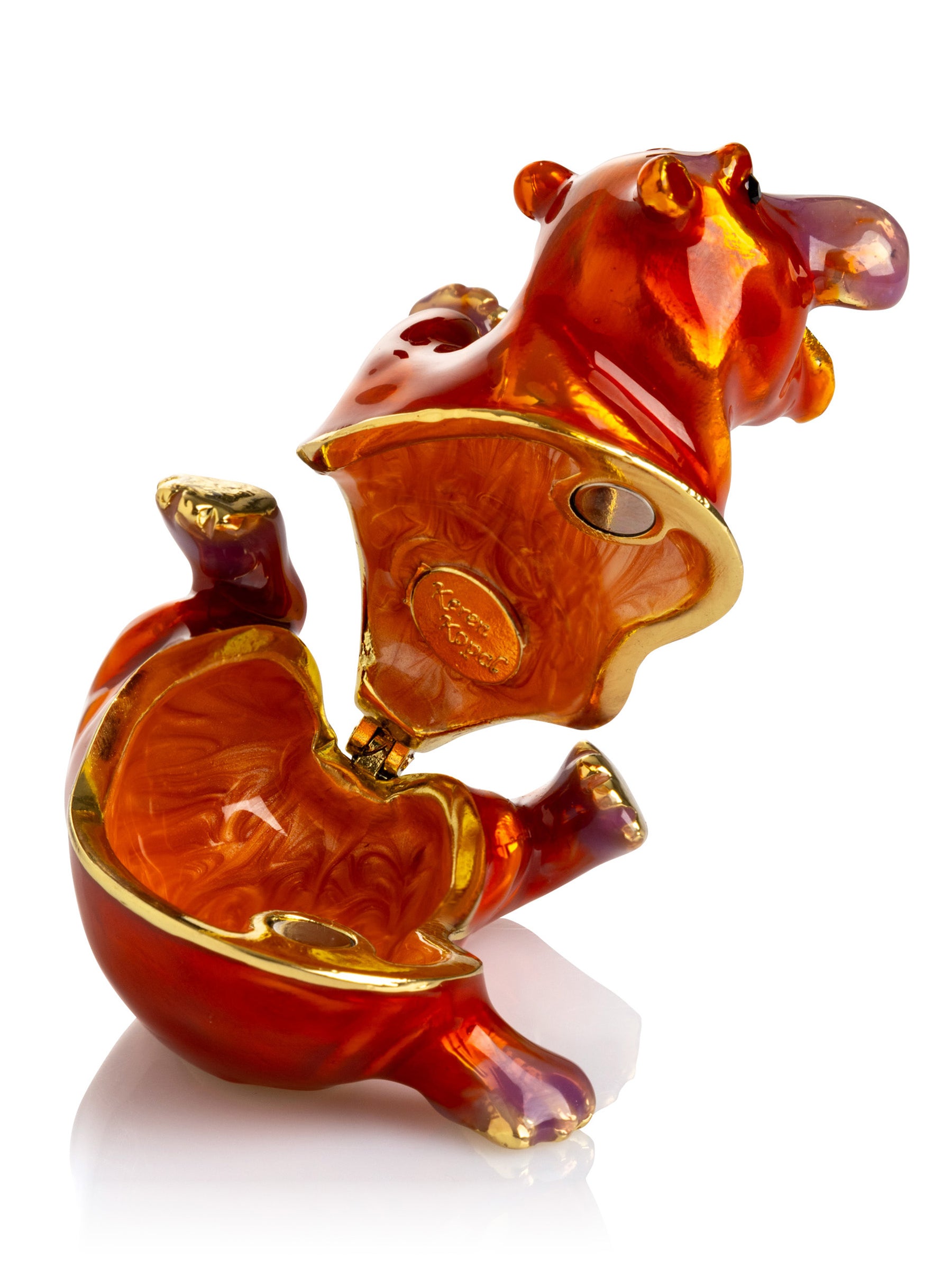 Keren Kopal Happy Hippo Laying on His Back