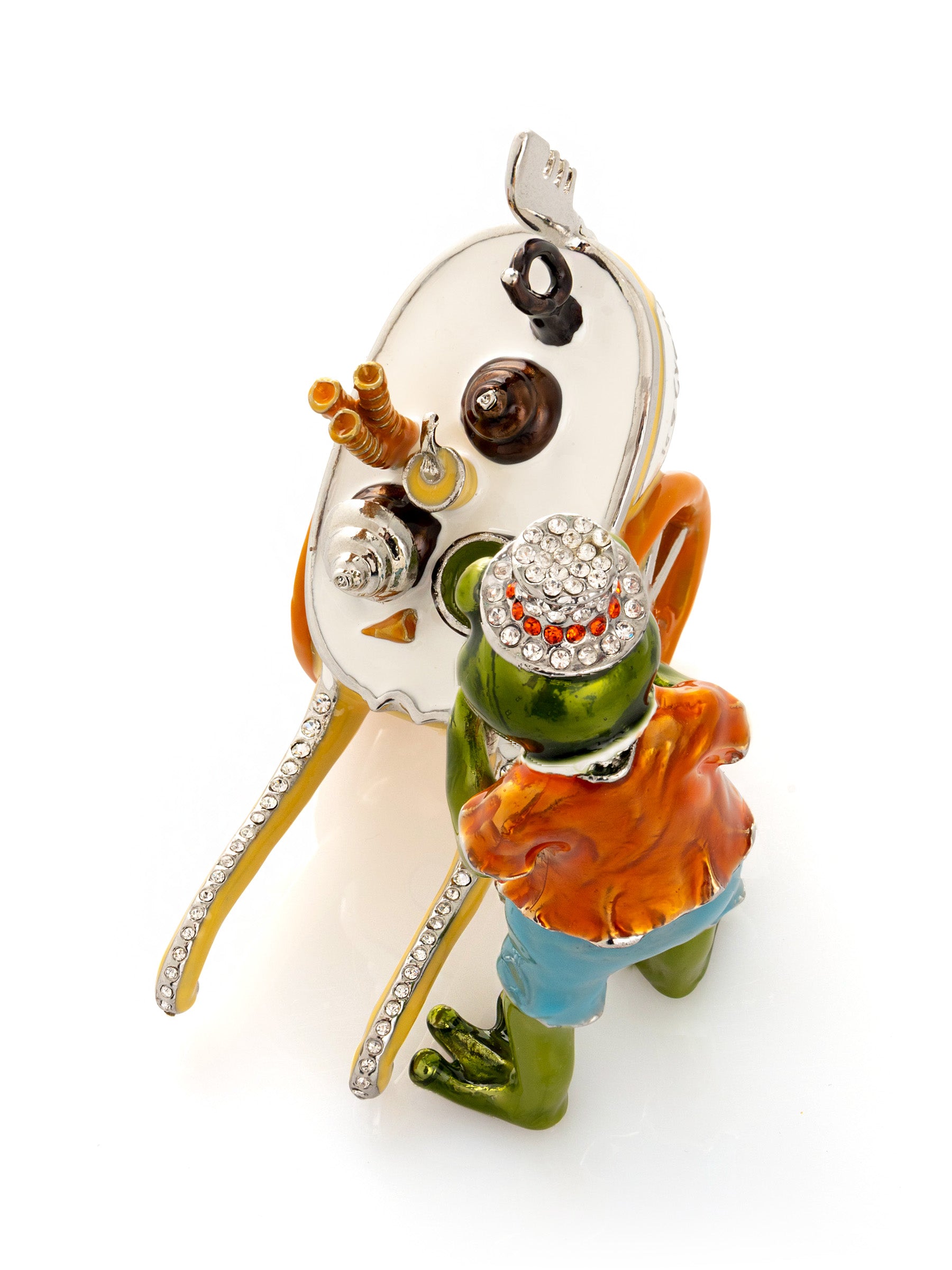 Keren Kopal Frog ice cream seller with a colorful ice cream cart