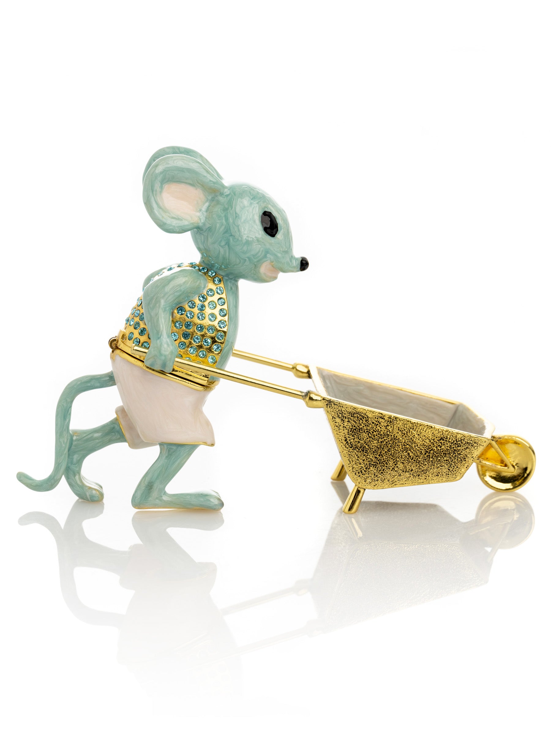 Keren Kopal Mouse with Wheelbarrow