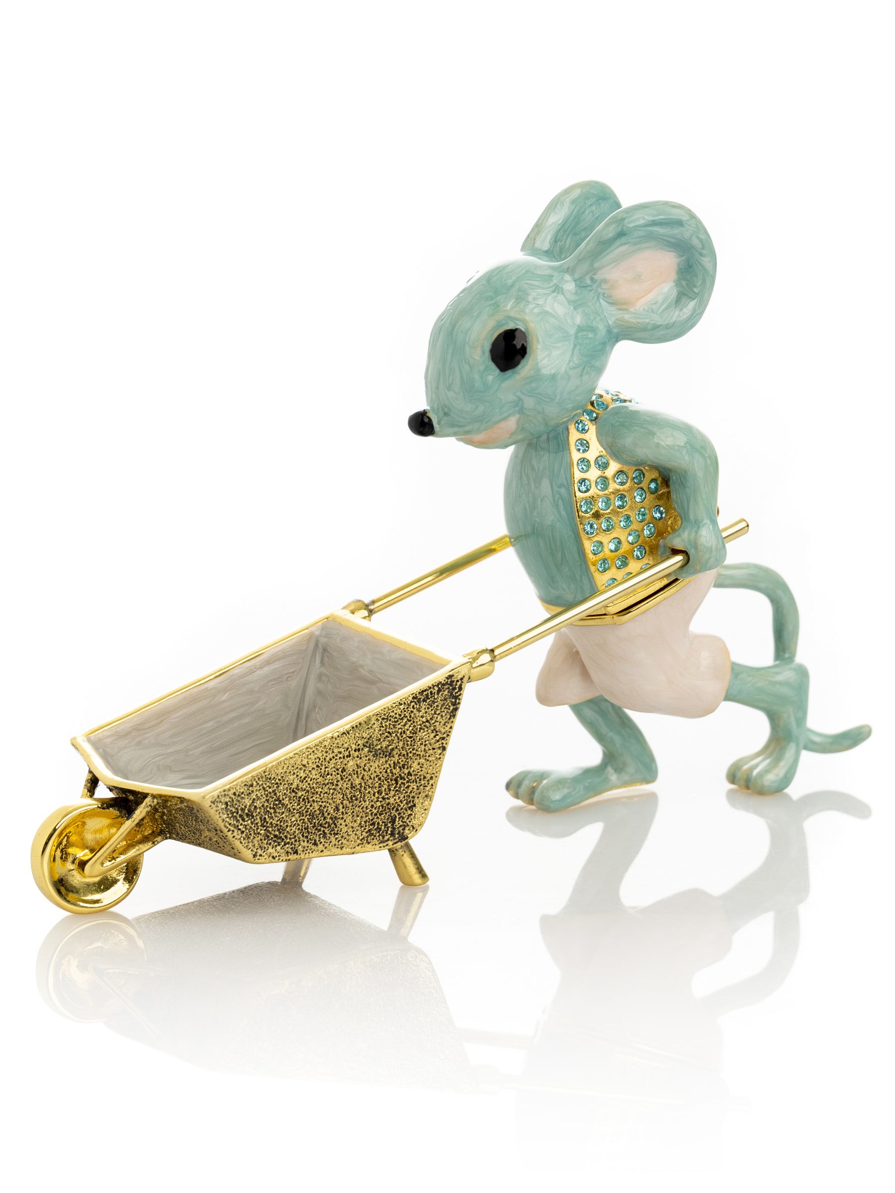 Keren Kopal Mouse with Wheelbarrow