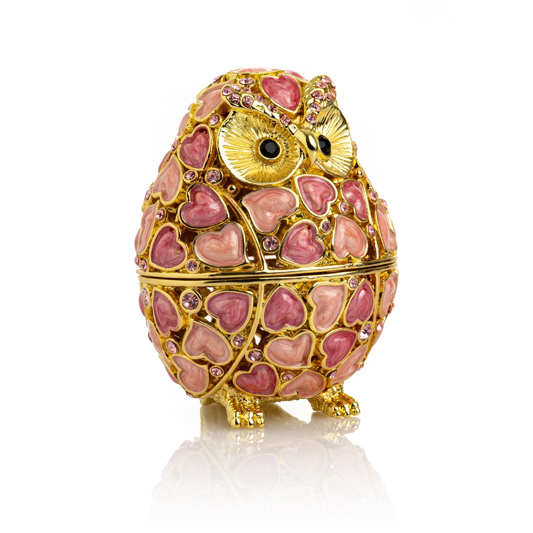 Keren Kopal Golden Owl with Hearts