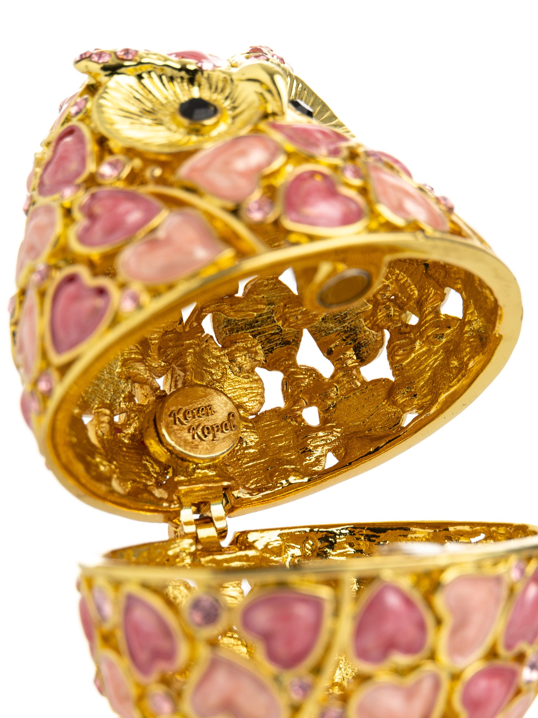 Keren Kopal Golden Owl with Hearts