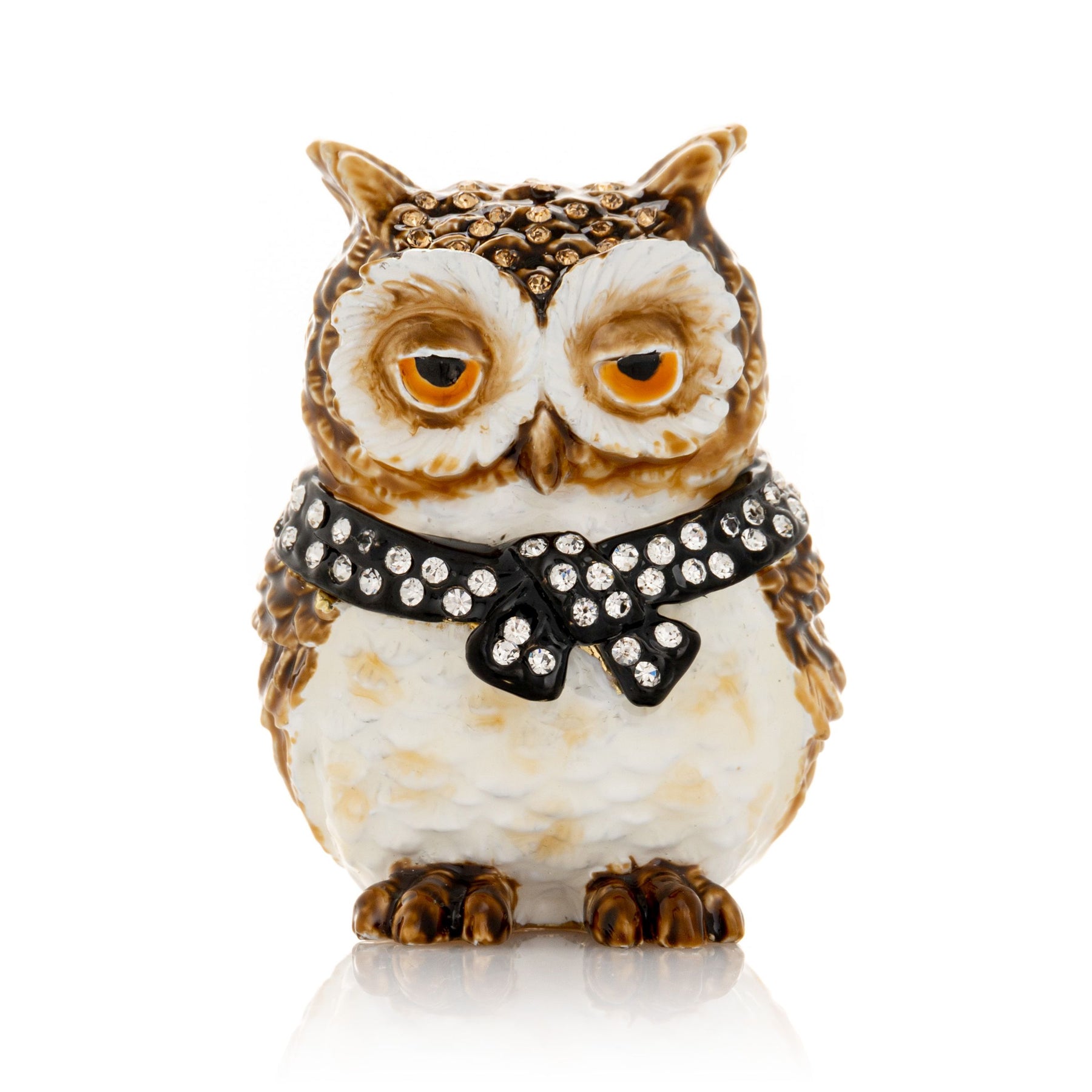 Keren Kopal Brown Owl trinket box