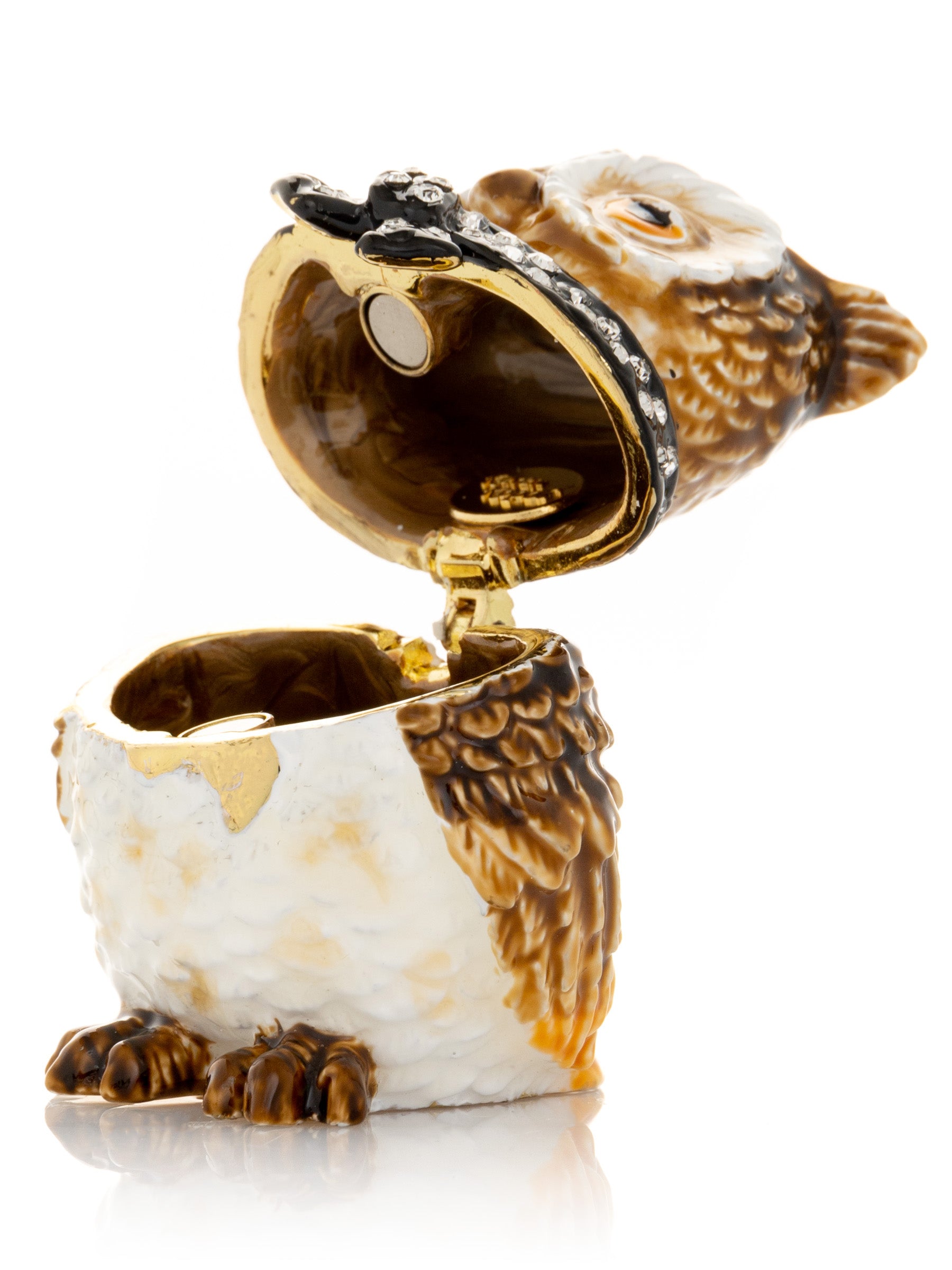 Keren Kopal Brown Owl trinket box