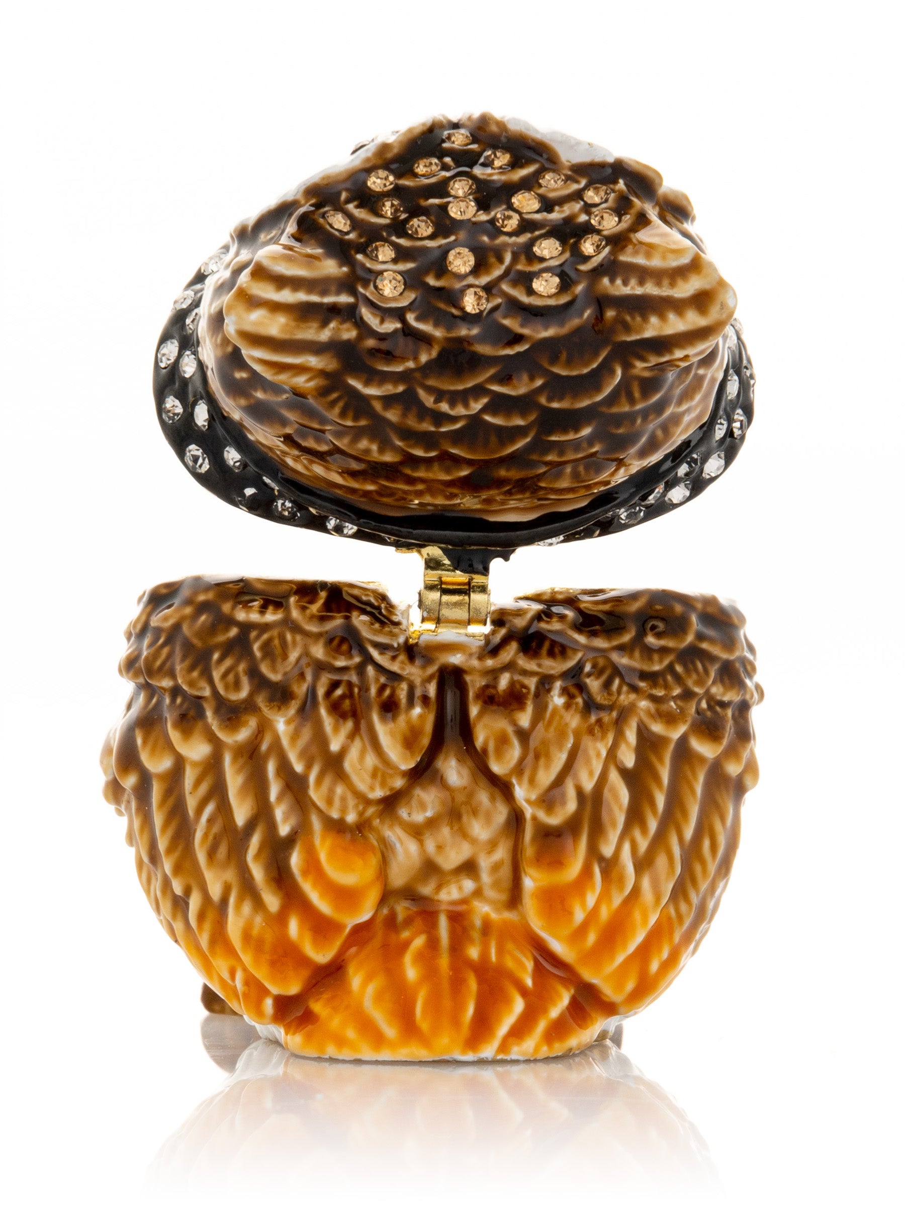 Keren Kopal Brown Owl trinket box