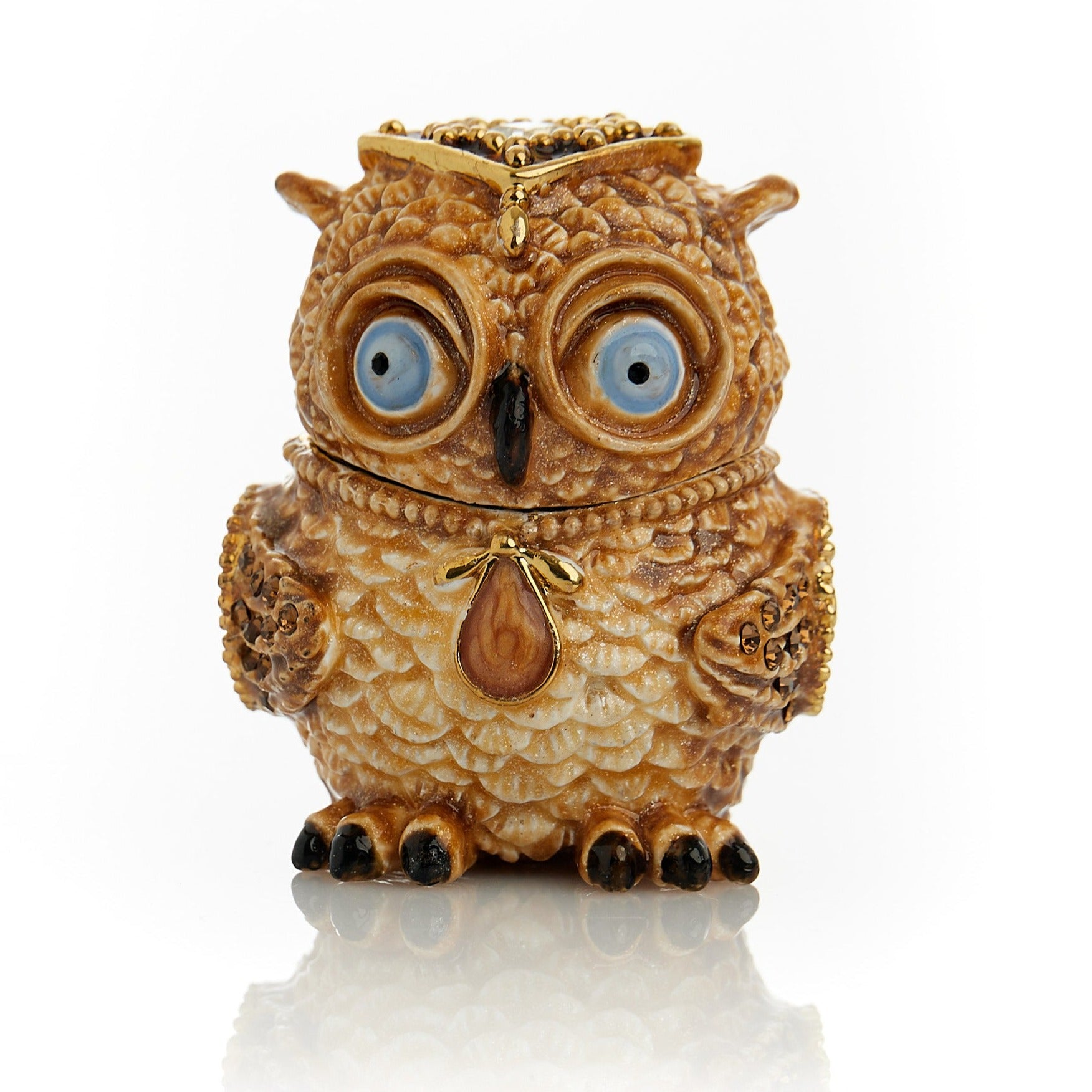 Keren Kopal Brown Owl Trinket Box