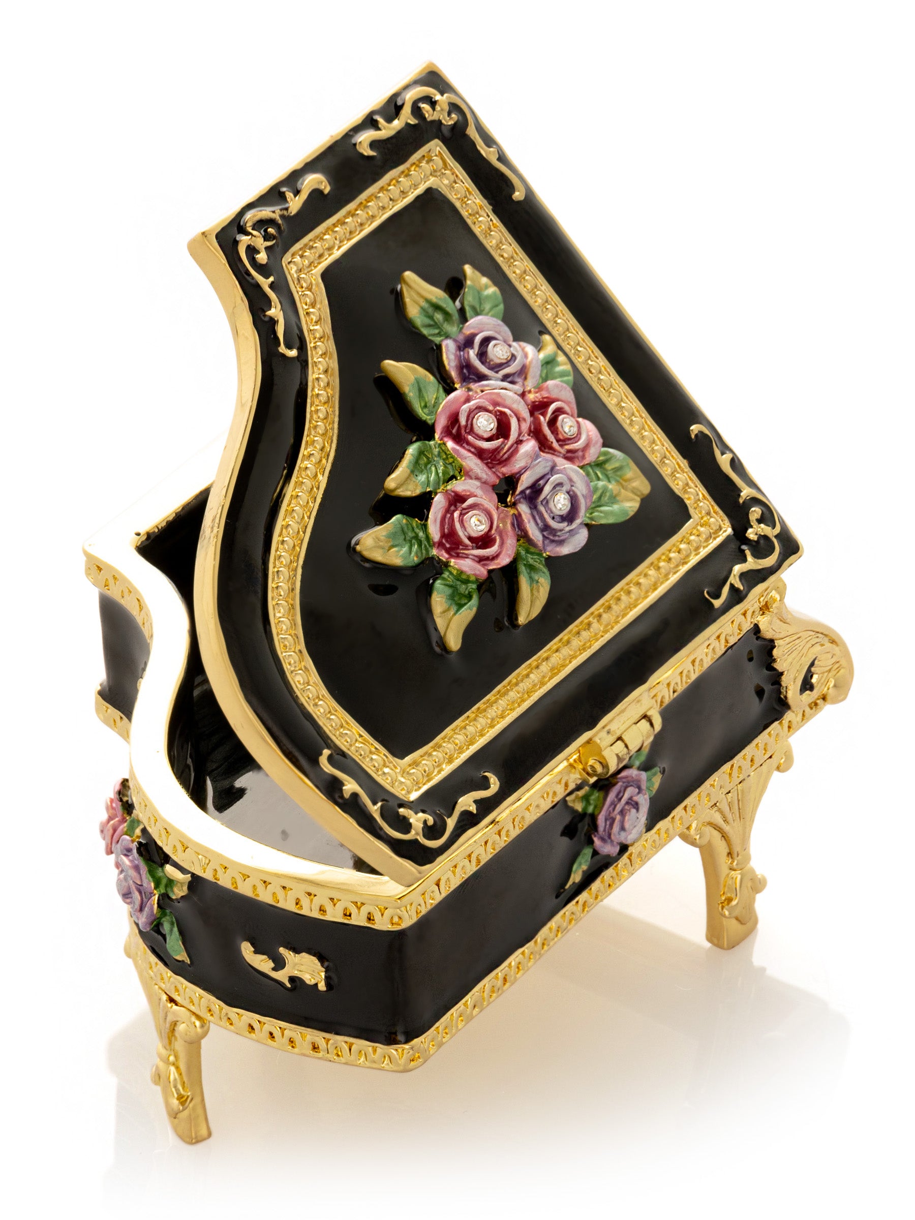 Keren Kopal Black Piano with Flowers