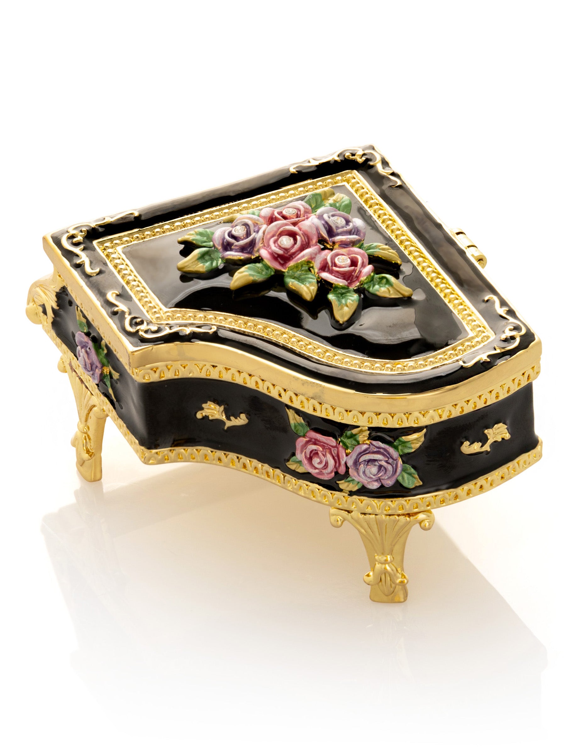 Keren Kopal Black Piano with Flowers