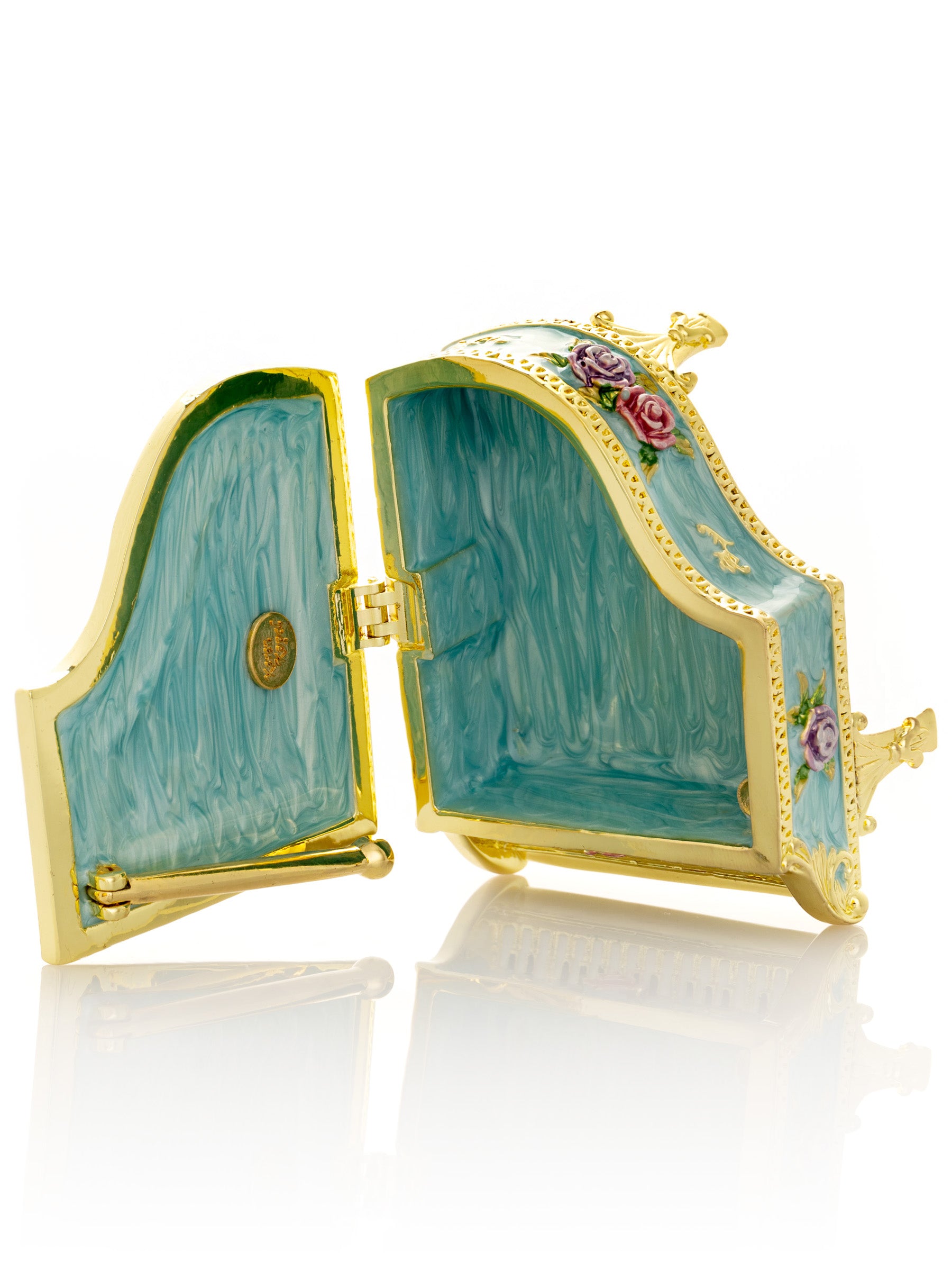 Keren Kopal Turquoise Piano with Flowers