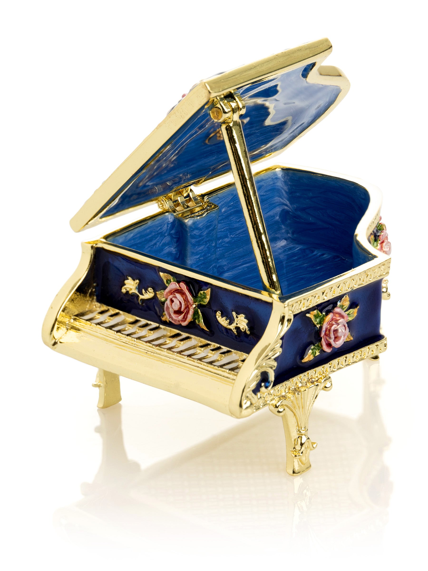 Keren Kopal Blue Piano with Flowers