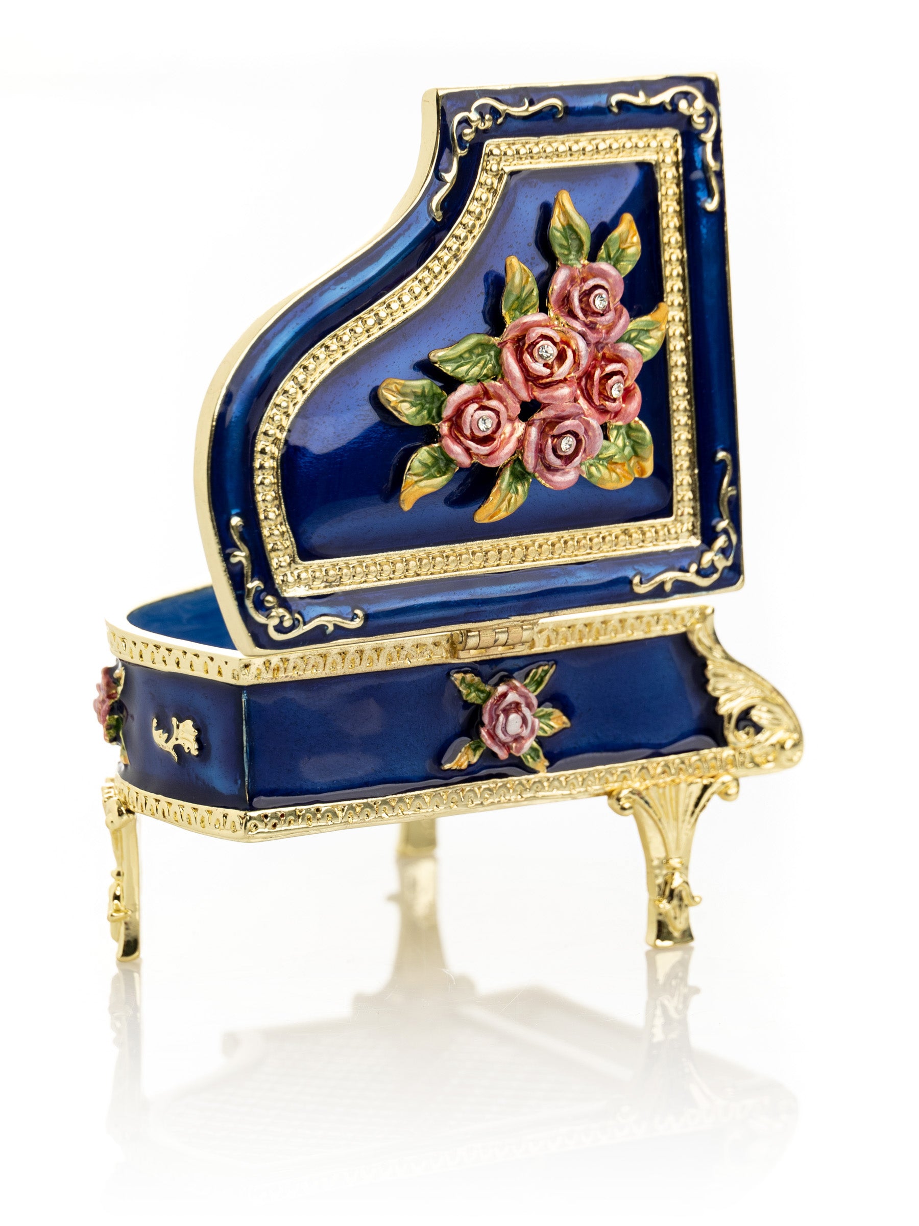 Keren Kopal Blue Piano with Flowers