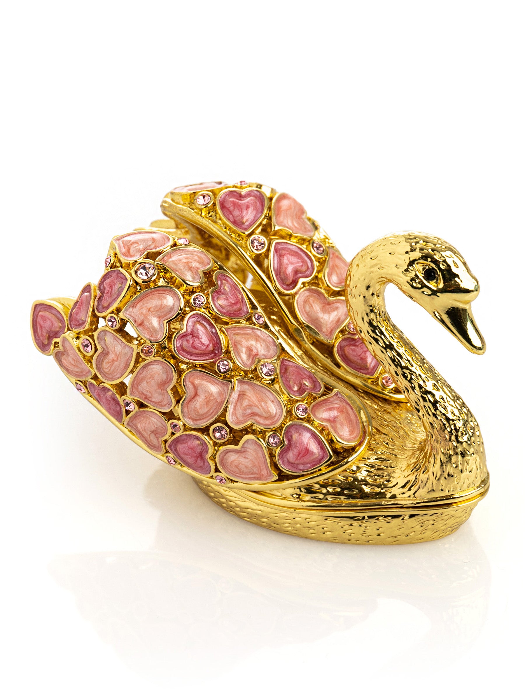 Keren Kopal Golden Swan with Hearts