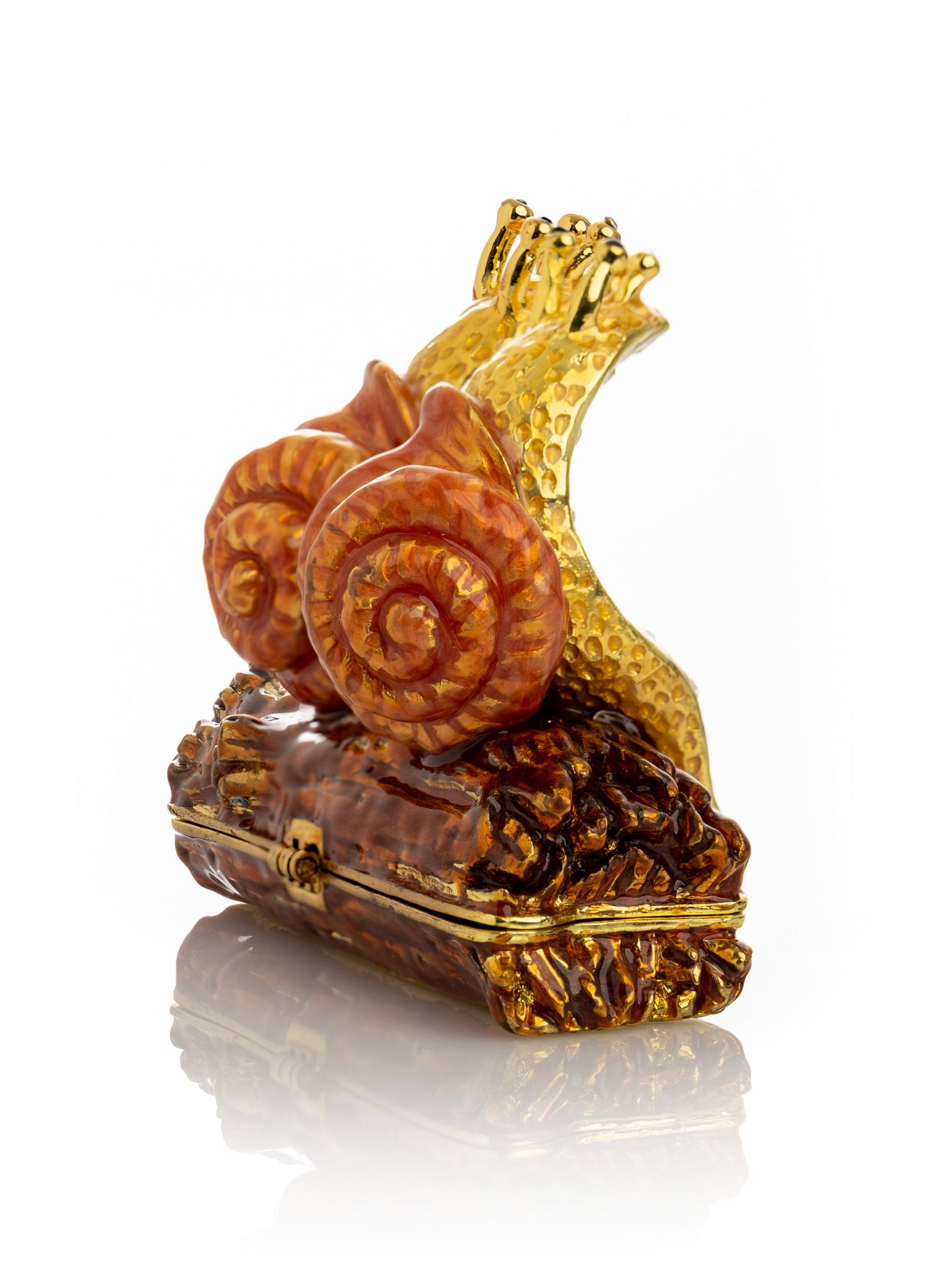 Keren Kopal Snails Sitting on a Log