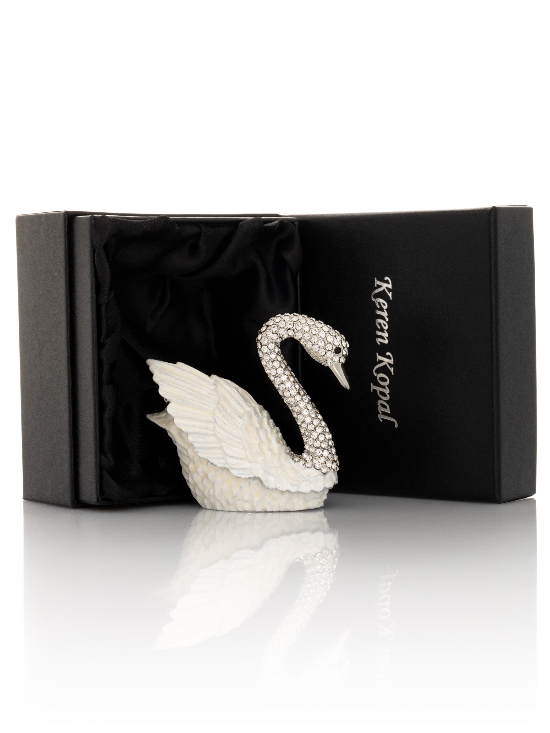 Keren Kopal White Swan with crystal neck