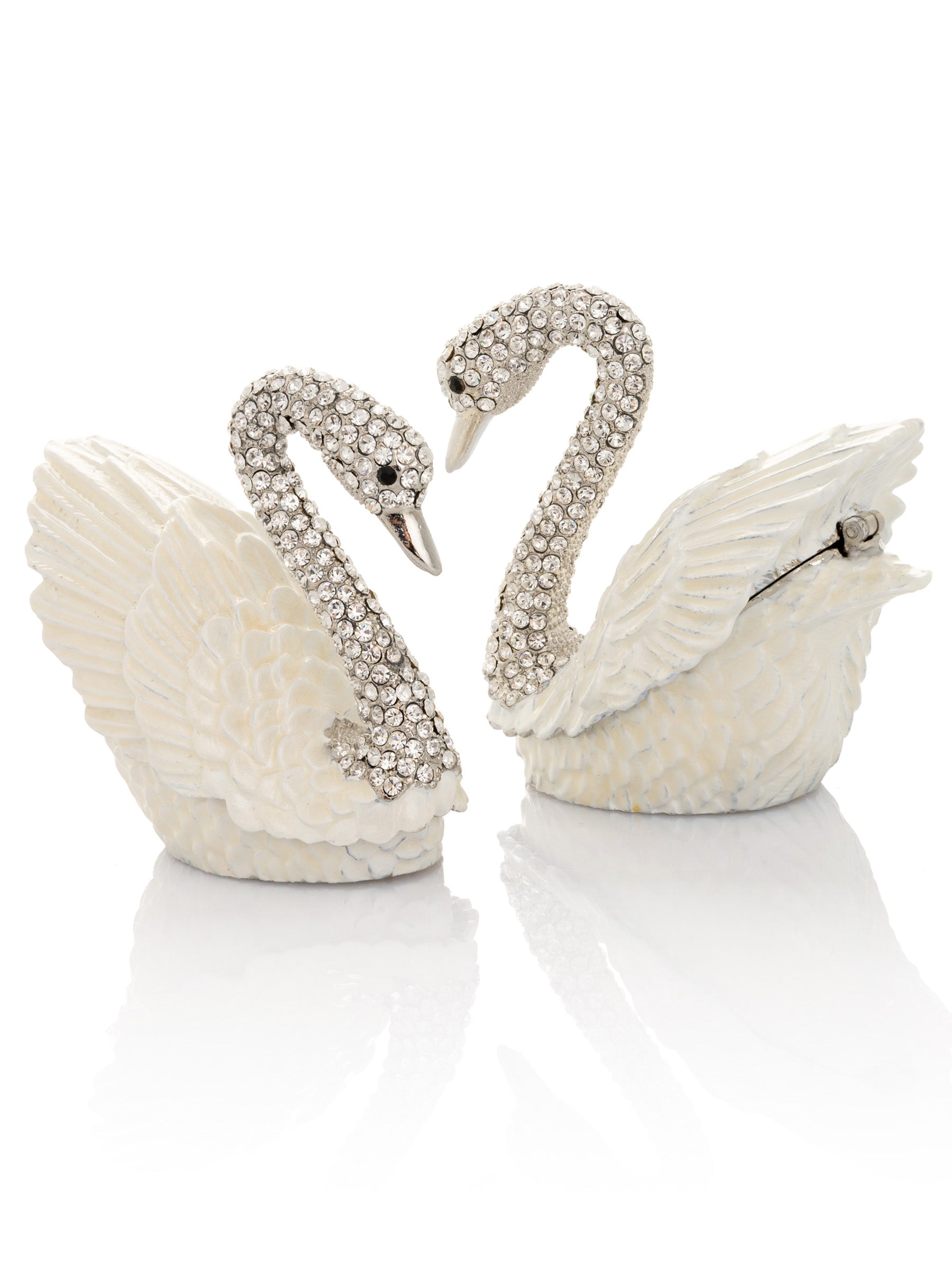 Keren Kopal White Swan with crystal neck