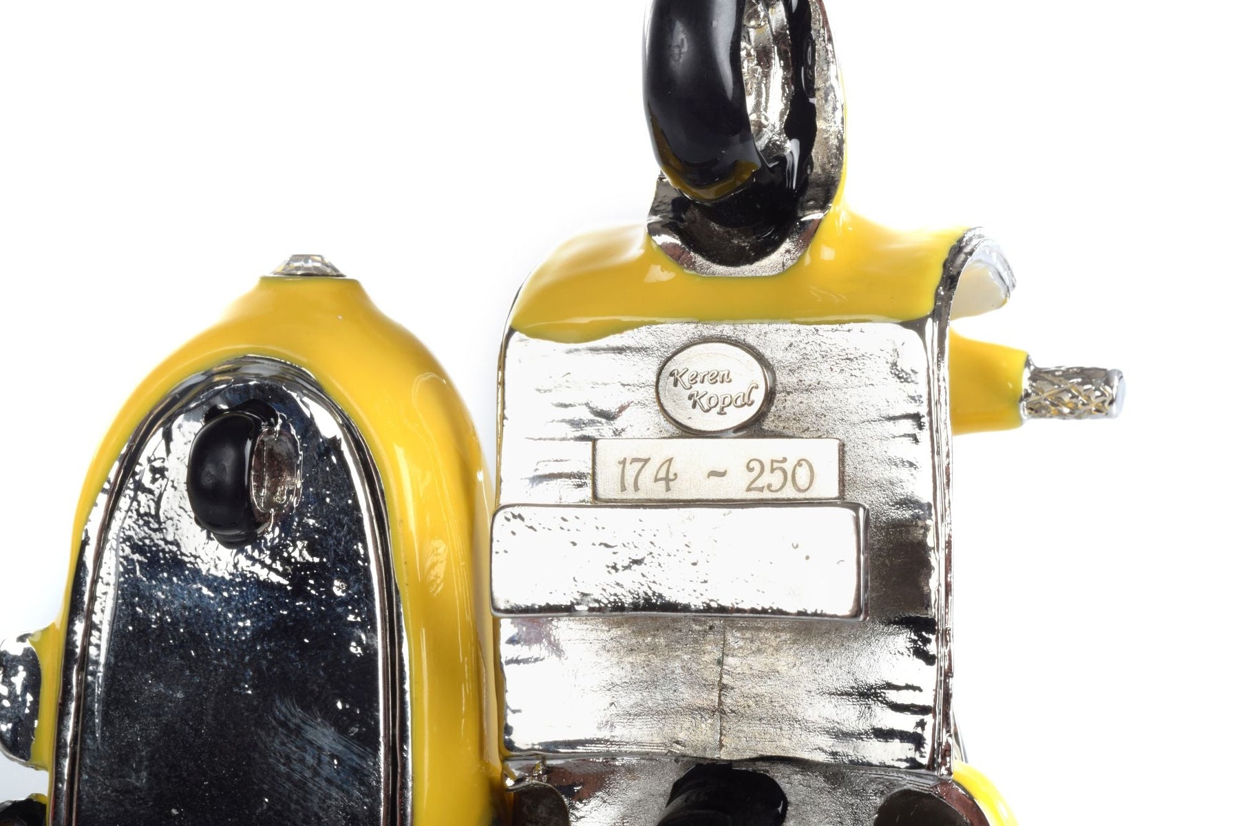 Keren Kopal Brown Owl & Owlet Yellow bike with sidecar Limited edition 1 of 250