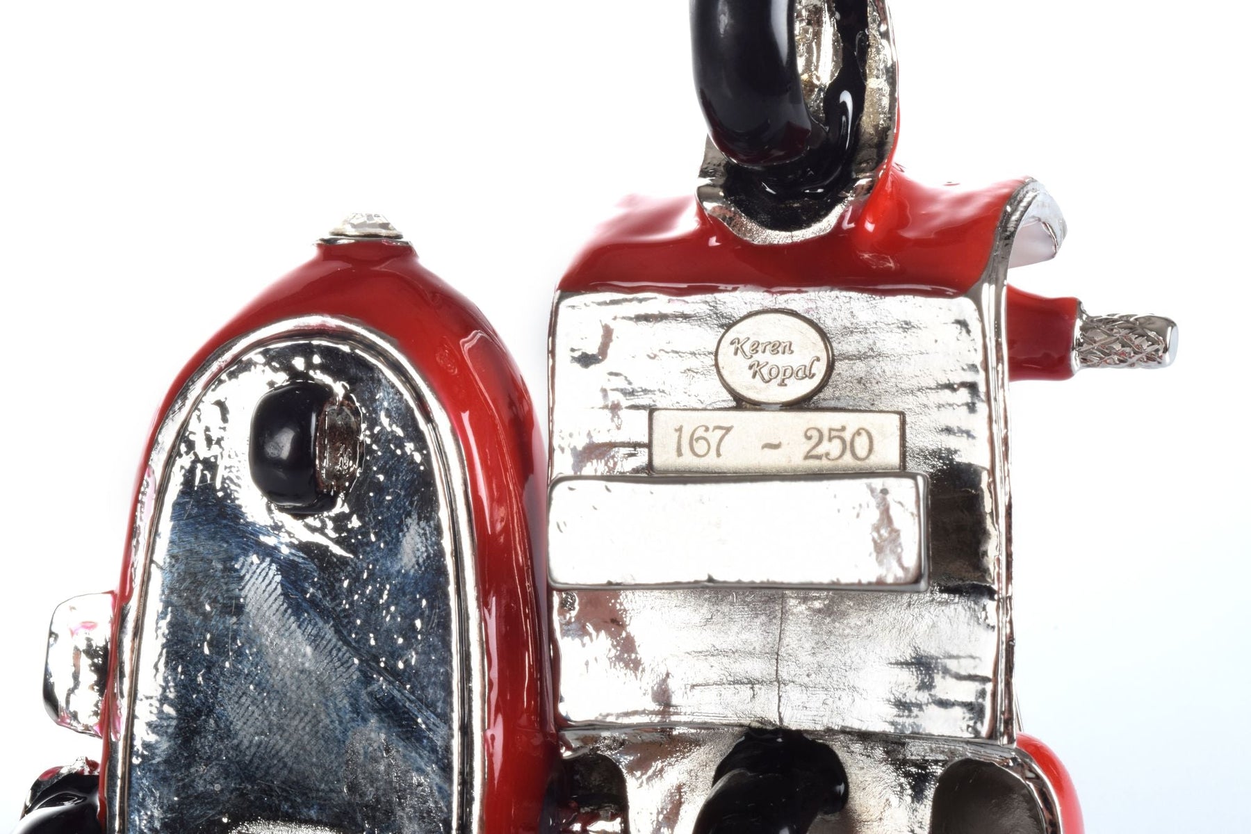 Keren Kopal Brown Owl & Owlet red bike with sidecar Limited edition 1 of 250