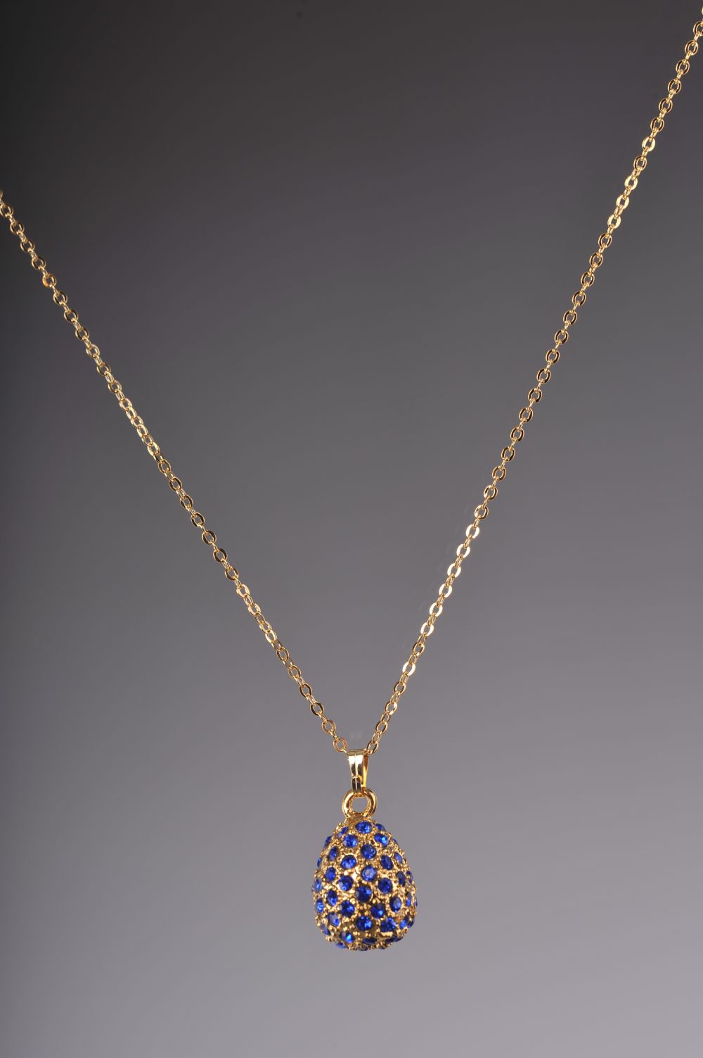 Keren Kopal Blue Egg Pendant Necklace