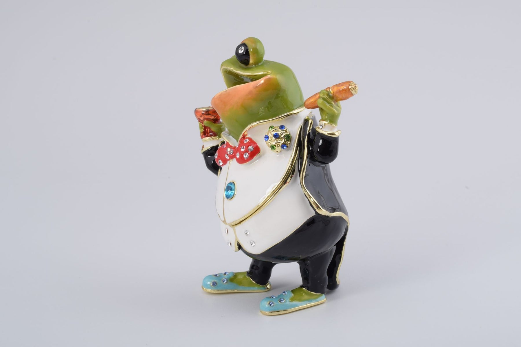 Keren Kopal Business Frog Holding a Cigar