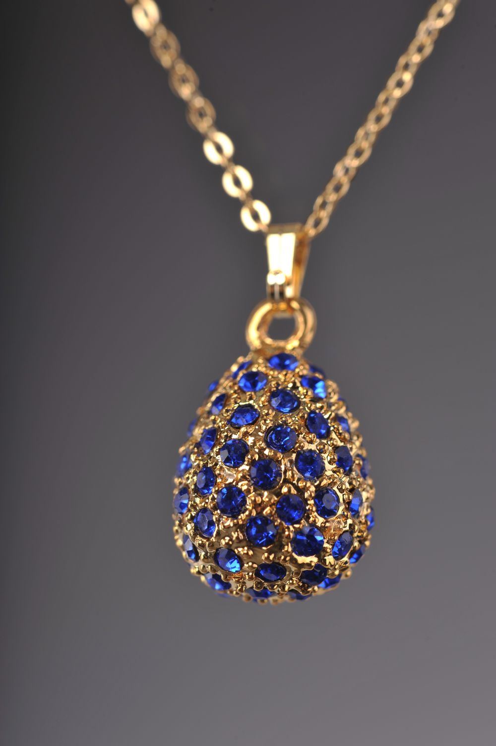 Keren Kopal Blue Egg Pendant Necklace