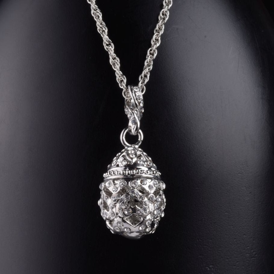 Keren Kopal Silver Egg Pendant Necklace