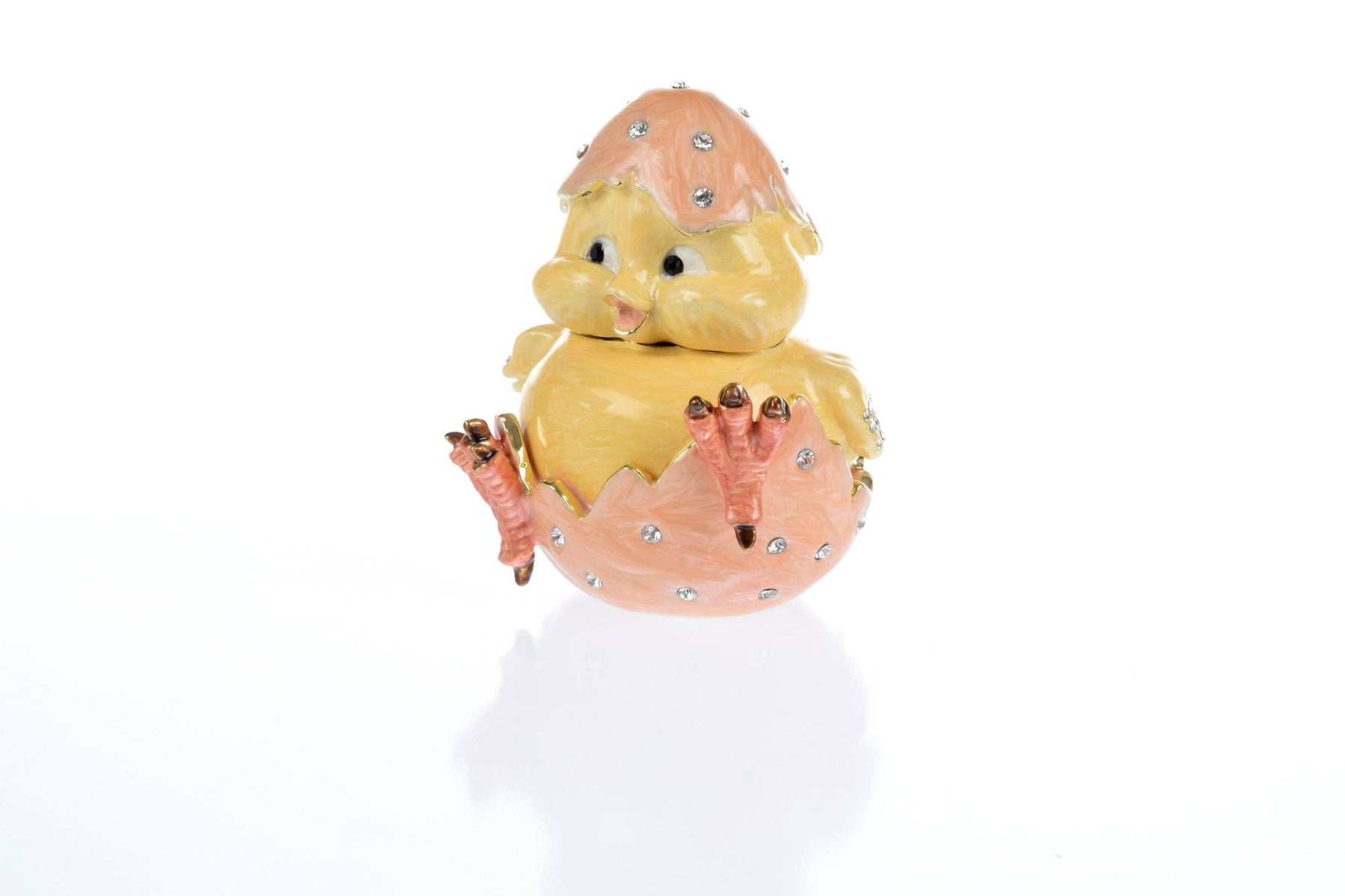 Keren Kopal A chick hatches from an egg Trinket Box