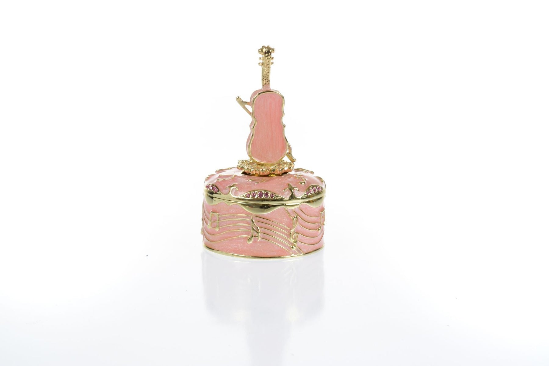 Keren Kopal Pink Musical Violin Wind up Music Box