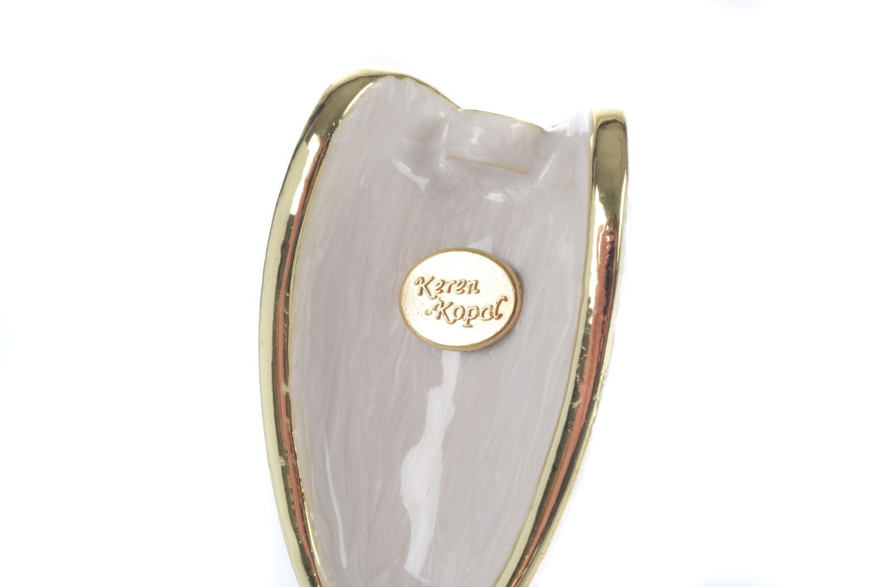 Keren Kopal White Goose Trinket Box