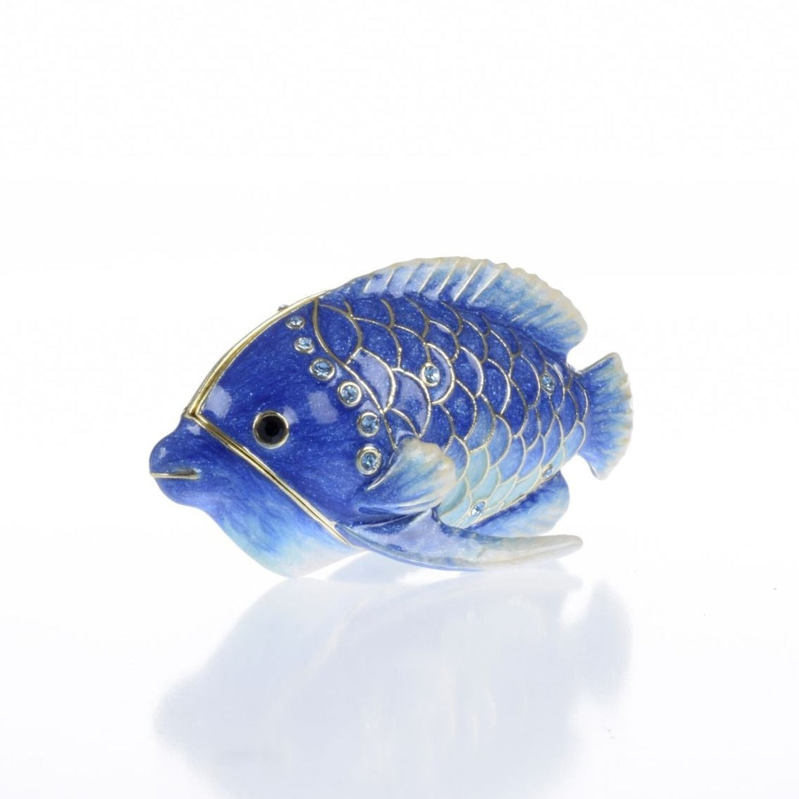 Keren Kopal Blue Rainbowfish Fish trinket box