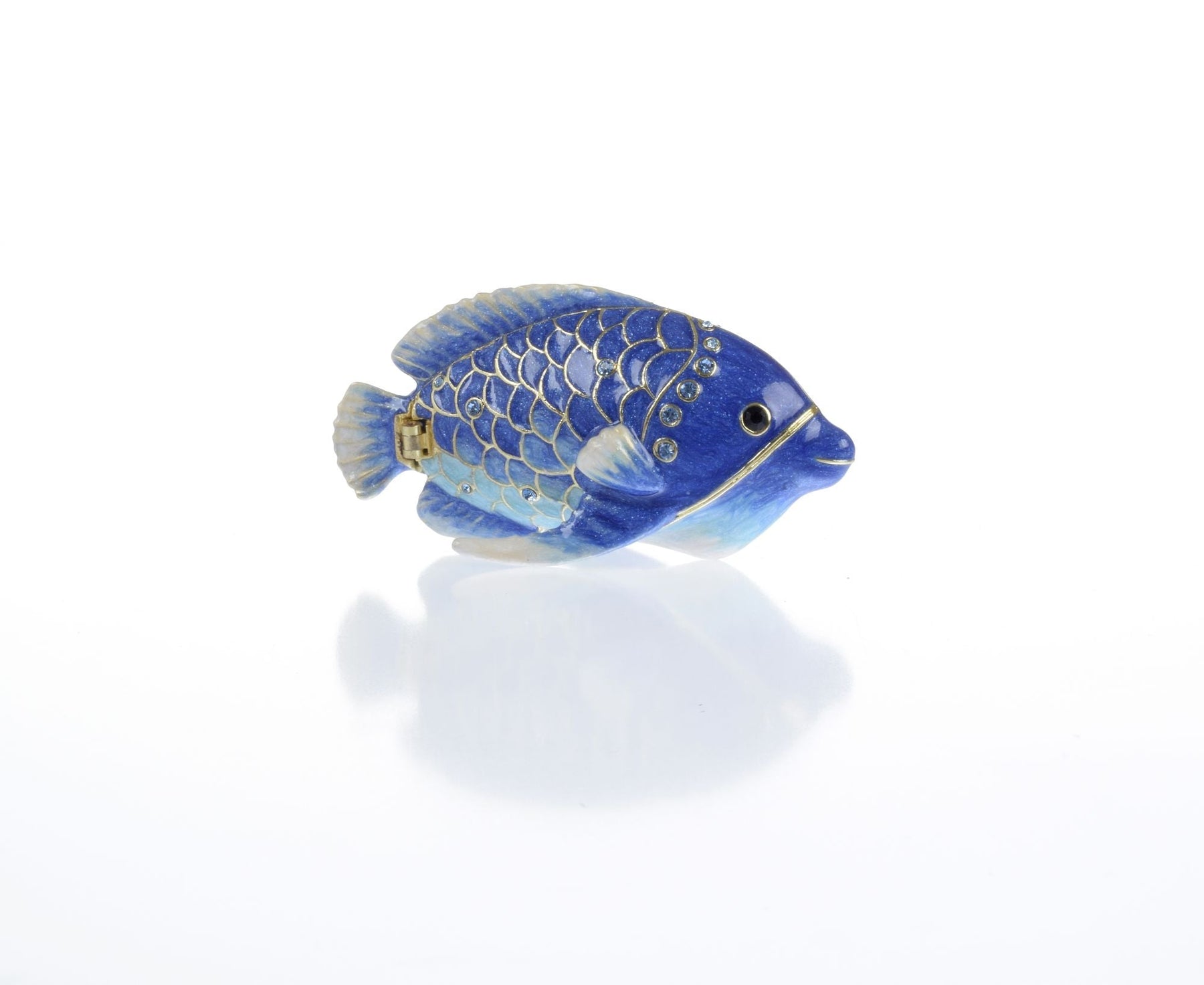 Keren Kopal Blue Rainbowfish Fish trinket box