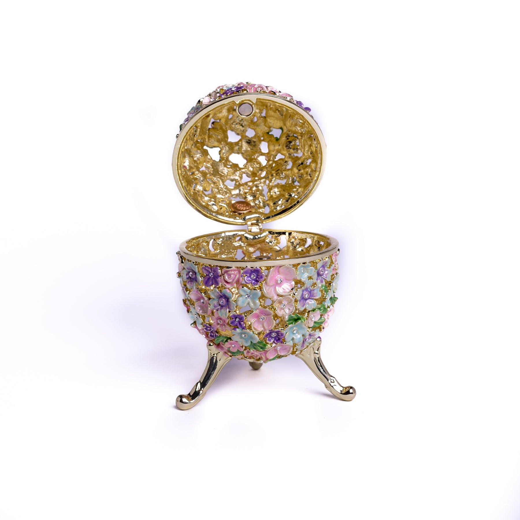 Keren Kopal Russian Egg Decorated with Flowers