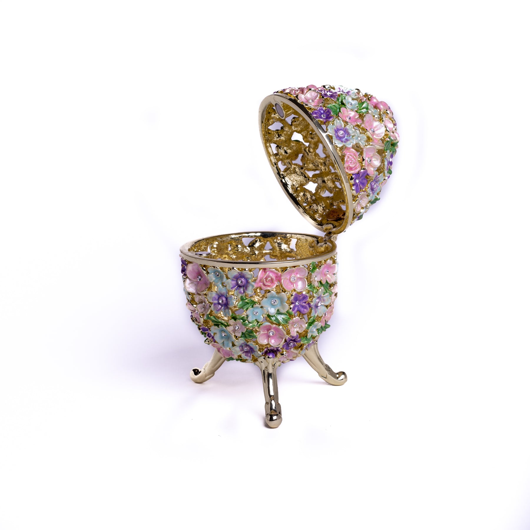 Keren Kopal Russian Egg Decorated with Flowers