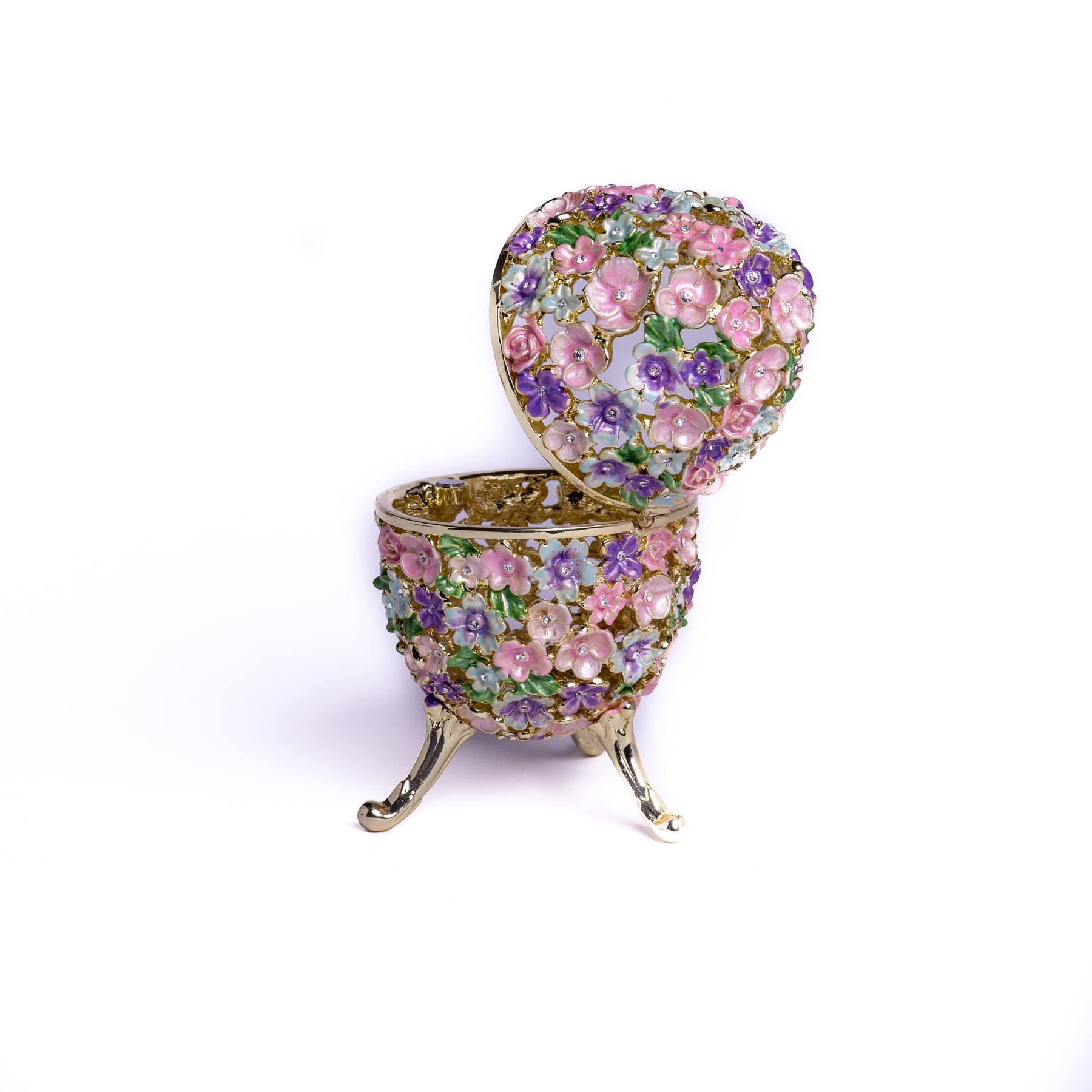 Keren Kopal Russian Egg Decorated with Flowers