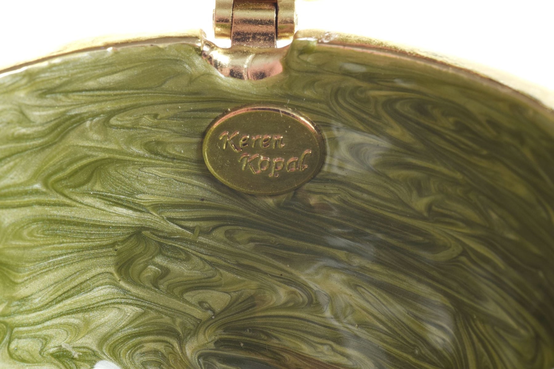 Keren Kopal Green Egg with dragonflies Music box Playing Fur Elise by Ludwig Van Beethoven