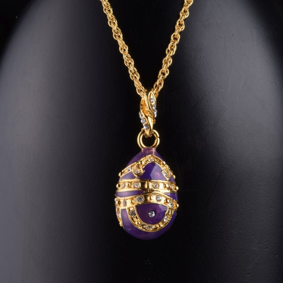 Keren Kopal Purple Egg Pendant Necklace