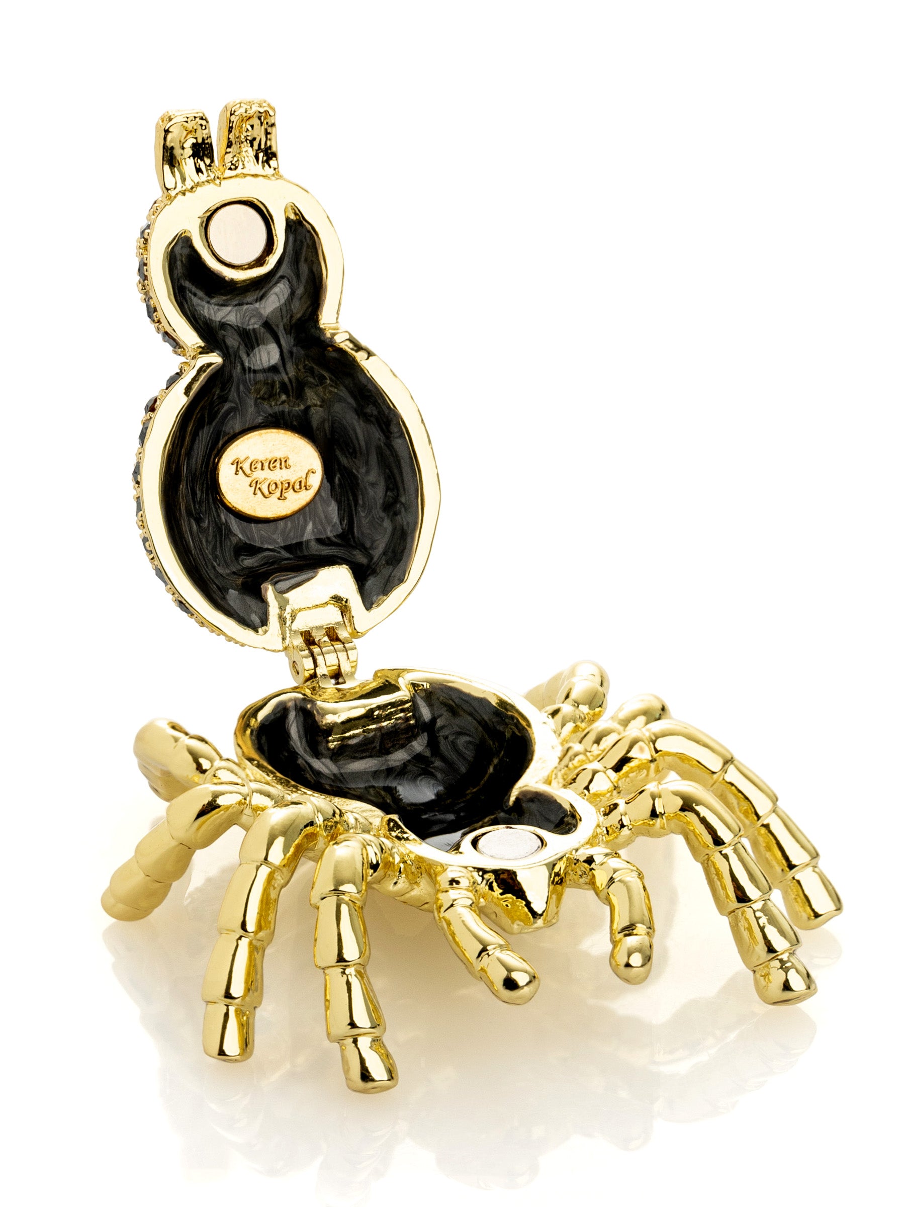 Keren Kopal Gold & Black Tarantula Spider