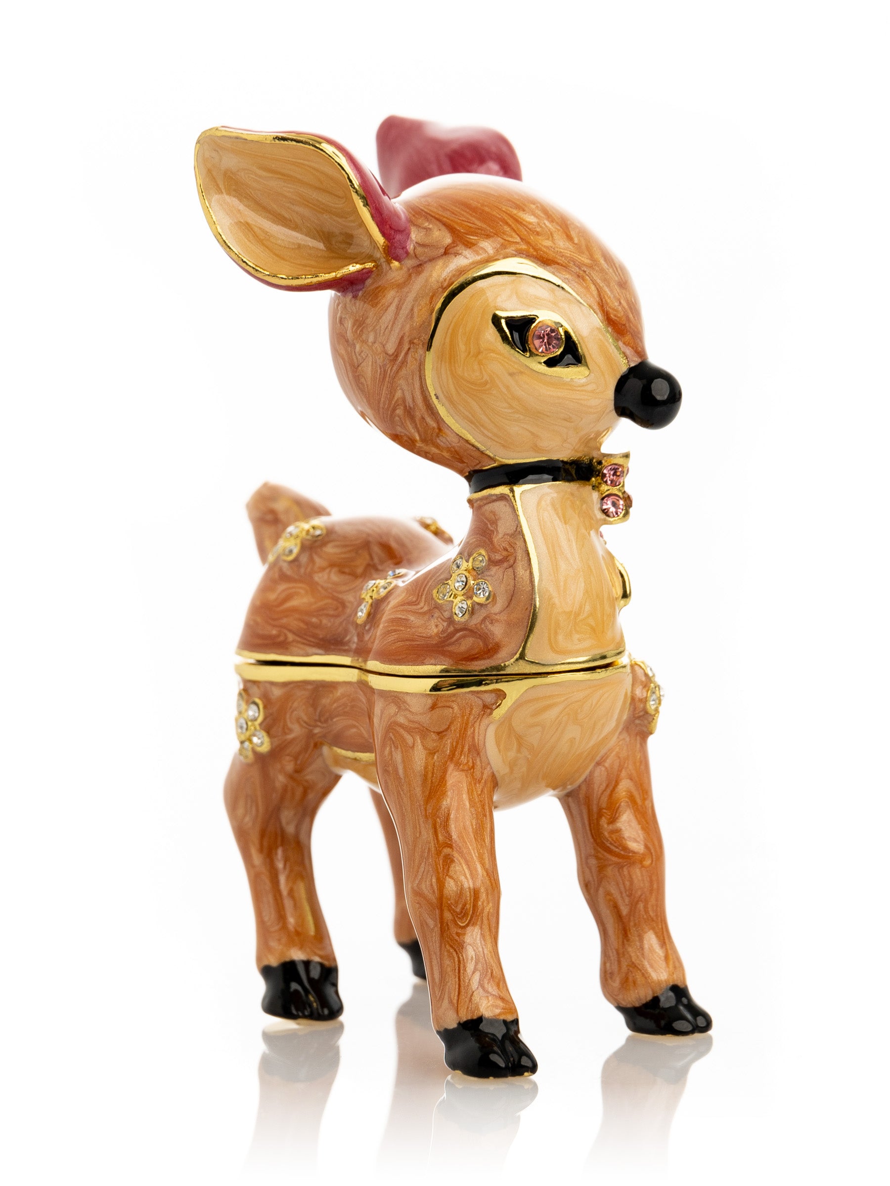 Keren Kopal Brown Fawn Trinket Box