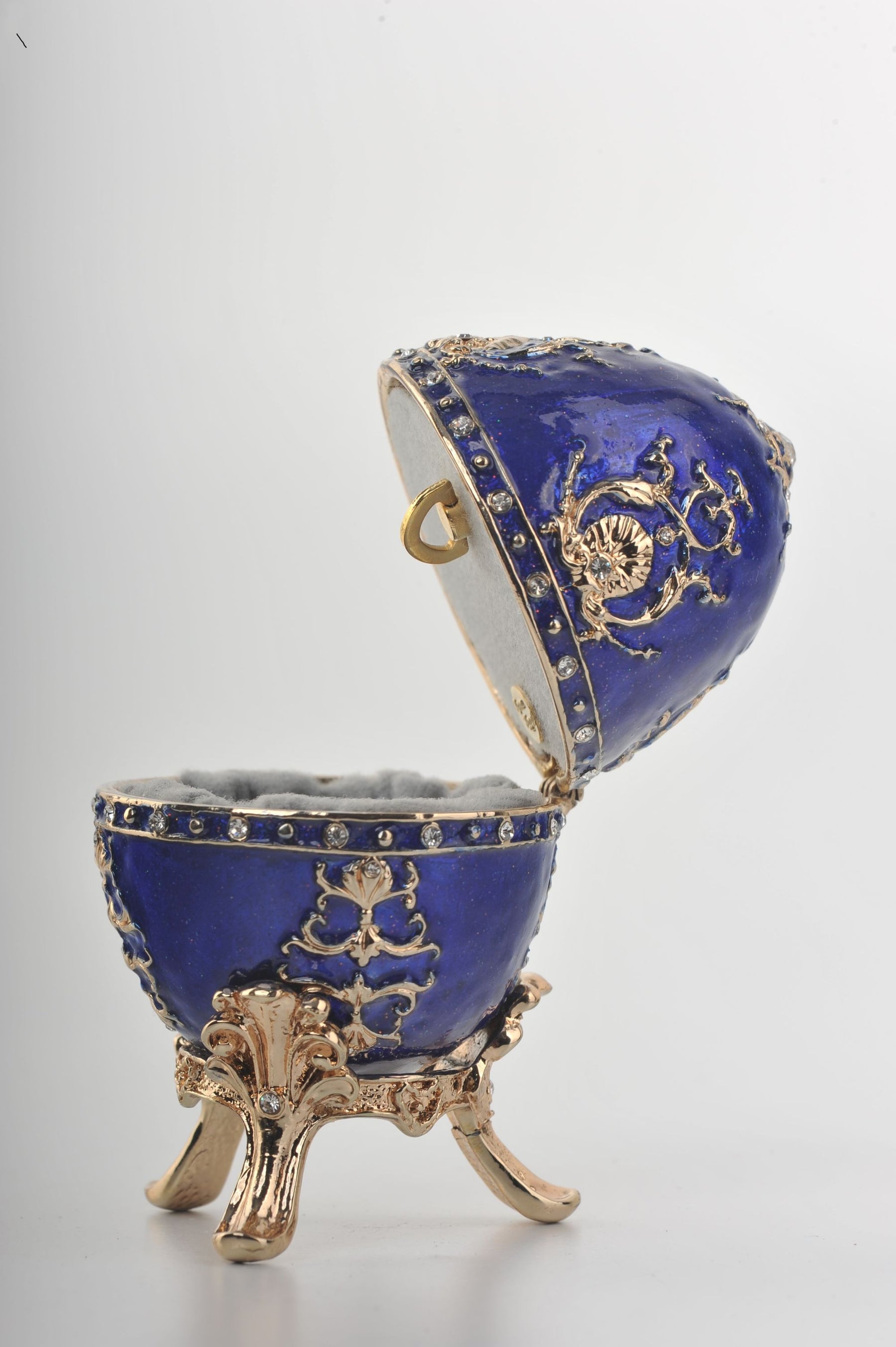 Keren Kopal Blue Faberge Egg Music Box