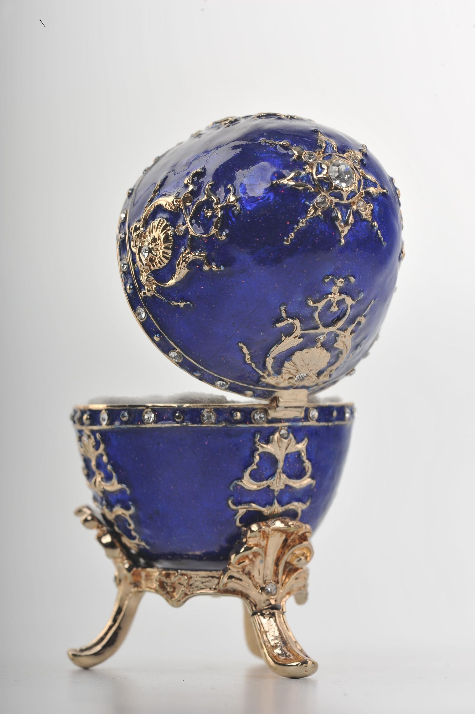 Keren Kopal Blue Faberge Egg Music Box