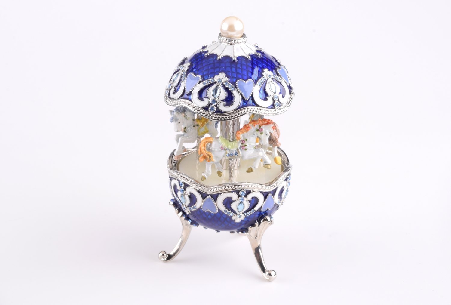 Keren Kopal Blue Wind up Musical Carousel