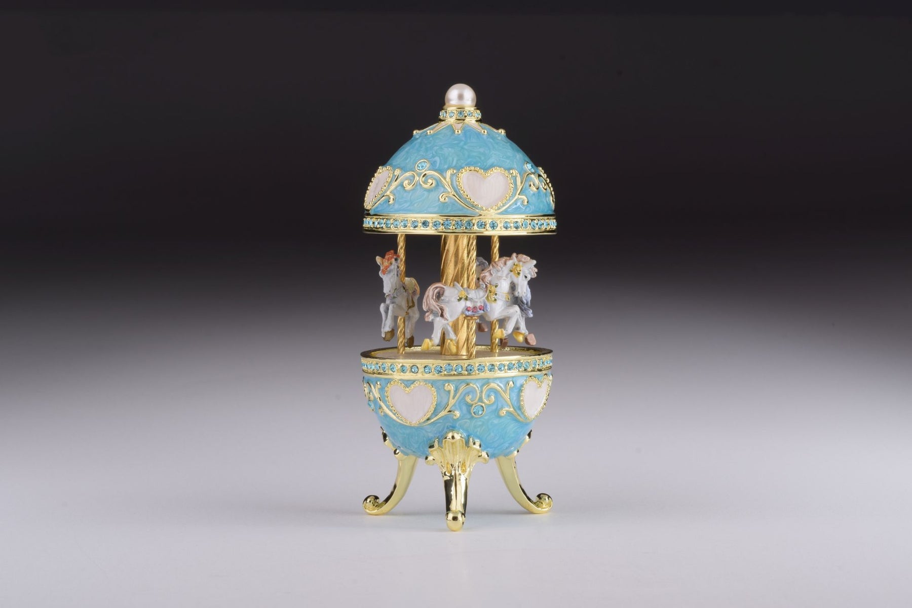 Keren Kopal Teal Wind up Musical Carousel