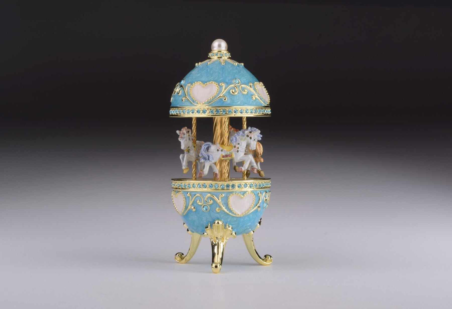 Keren Kopal Teal Wind up Musical Carousel