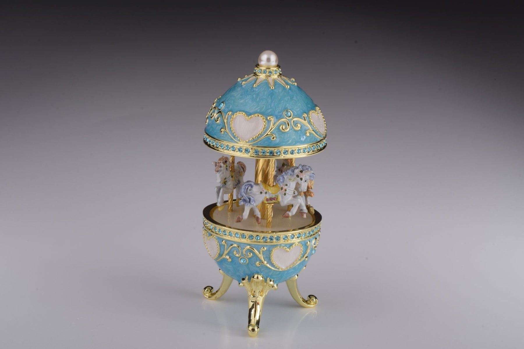 Keren Kopal Teal Wind up Musical Carousel