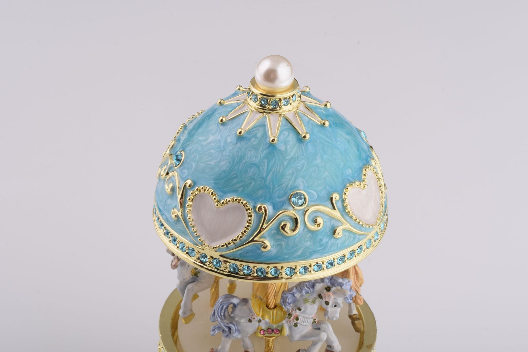 Keren Kopal Teal Wind up Musical Carousel