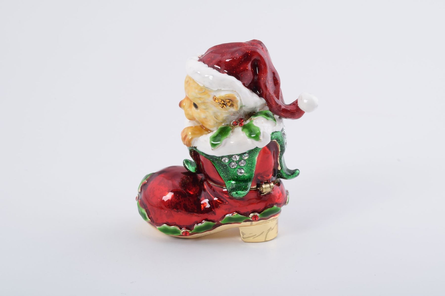 Keren Kopal Christmas Cat in a Christmas Boot