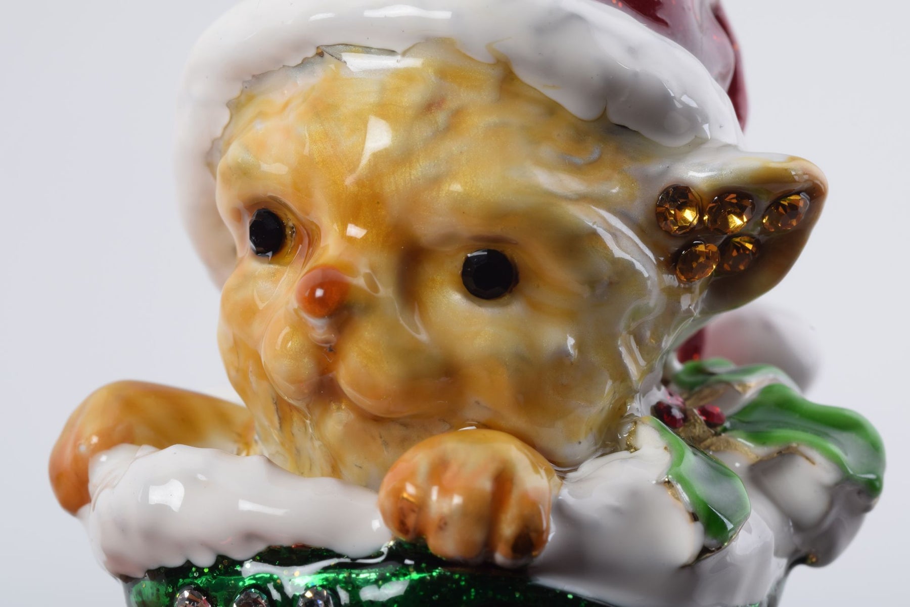 Keren Kopal Christmas Cat in a Christmas Boot