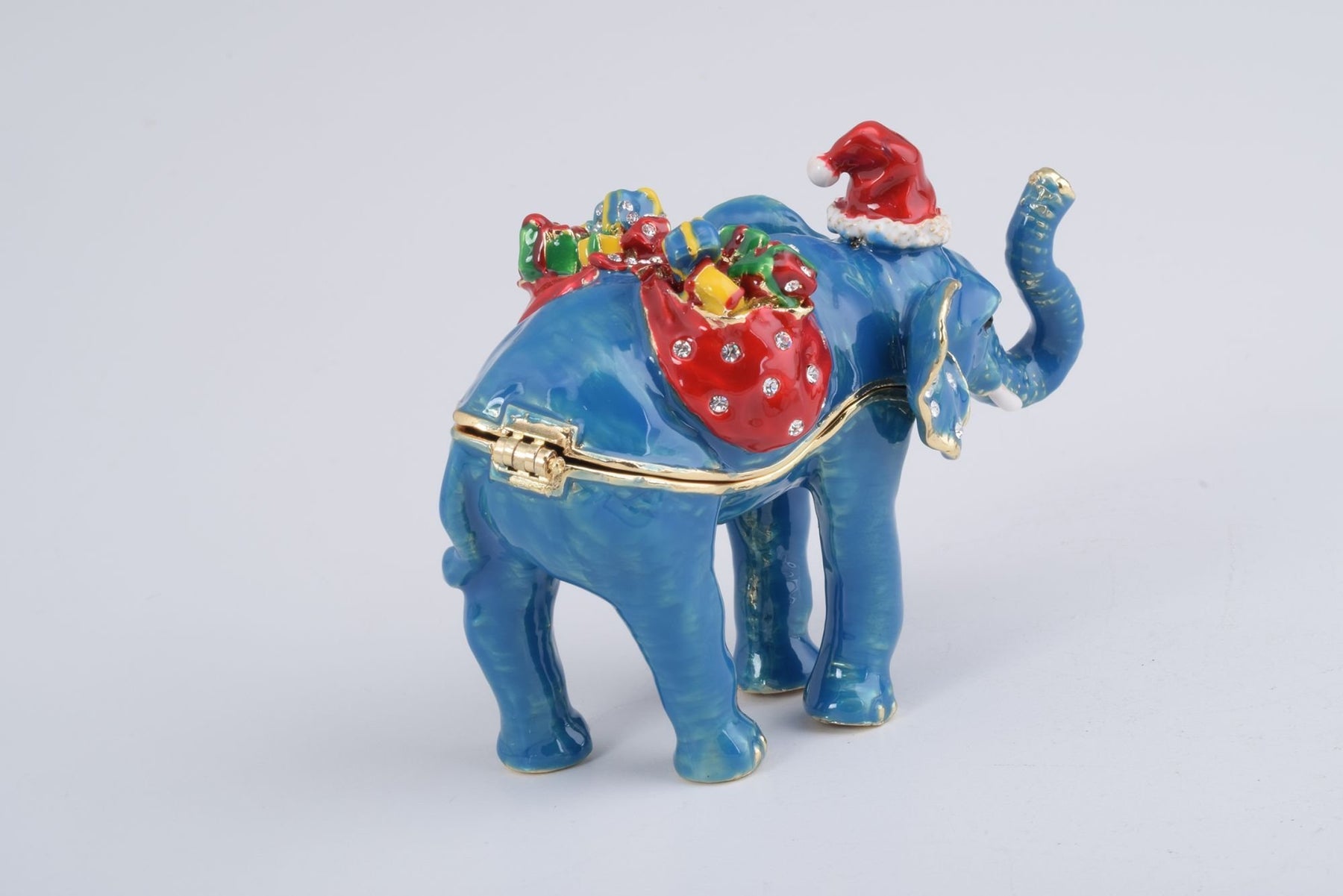 Keren Kopal Christmas Elephant bearing gifts and presents