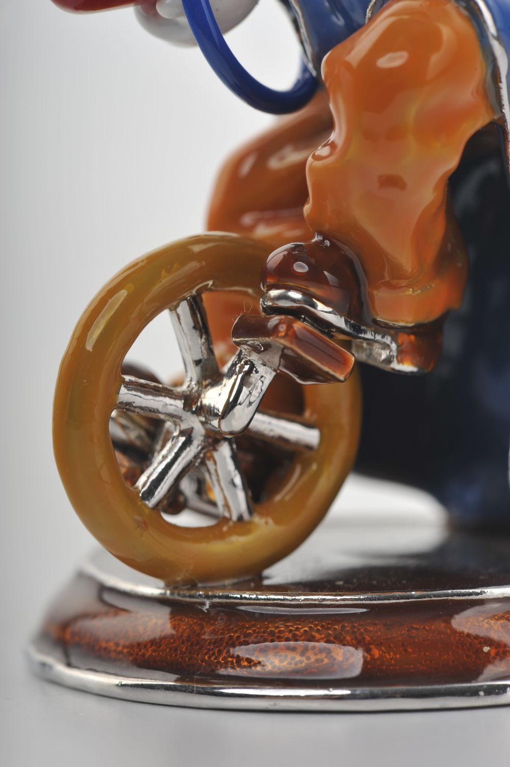 Keren Kopal Circus Clown Juggles on a Unicycle